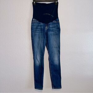 7 For All Mankind Womens Stretch 5-Pocket Skinny Fit Maternity Jeans Size 28W